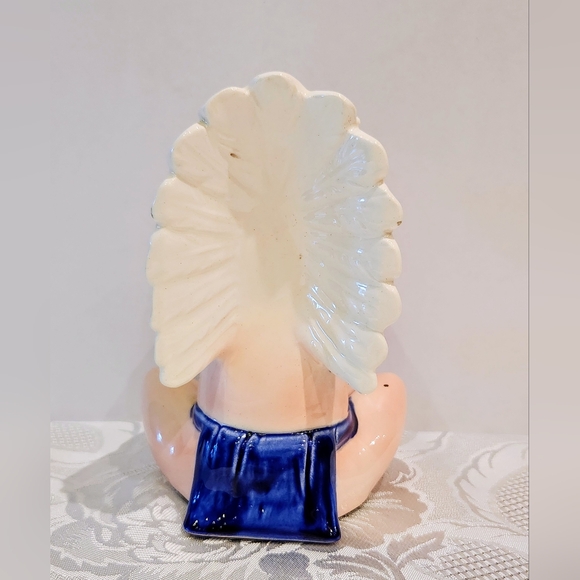 VTG sitting Native Indian by Quon Quon. Collectible ceramic figurine - Picture 4 of 8